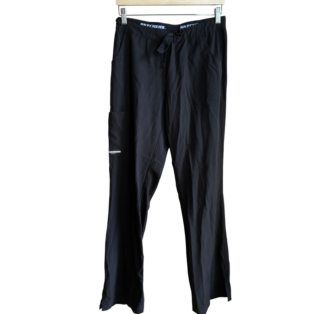 Skechers by Barco SK201 Scrub Pants Medium Black Womens Cargo Stretch